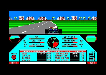 Nigel Mansell's Grand Prix (UK) (1988) screen shot game playing